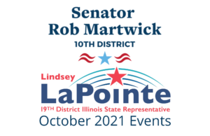 October 2021- Rep. LaPointe & Senator Martwick Upcoming Events